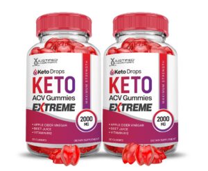 Keto Drops ACV Gummies paquete doble 120 unidades