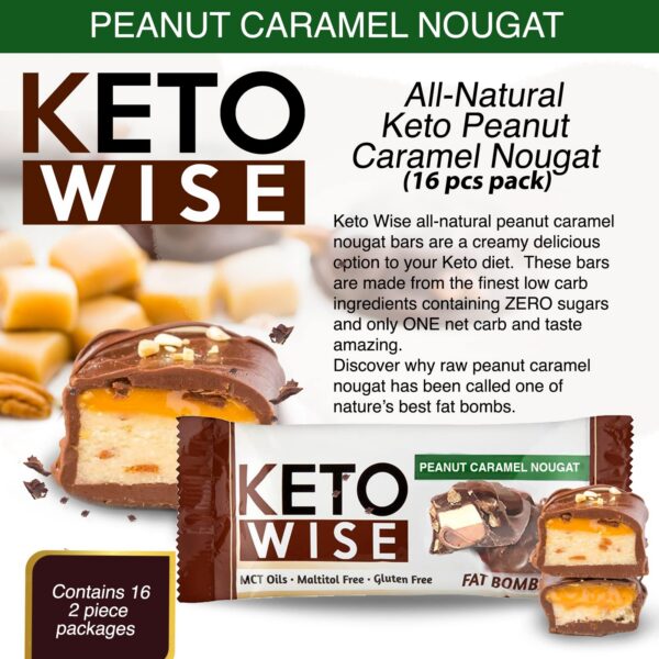 Empaque frontal de Keto Wise Bombas