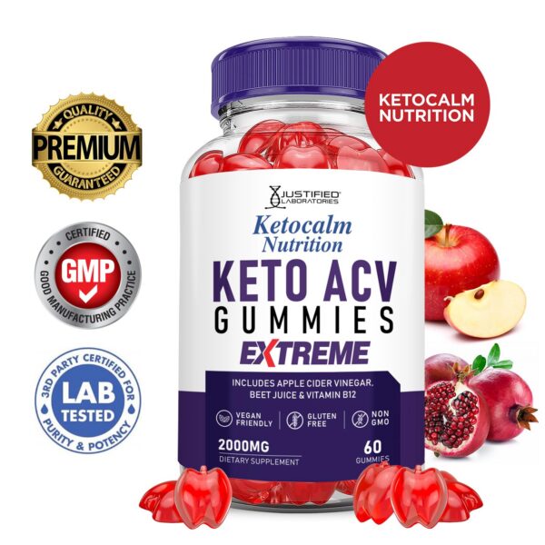 Ketocalm gomitas keto con vinagre de sidra de manzana 2000mg