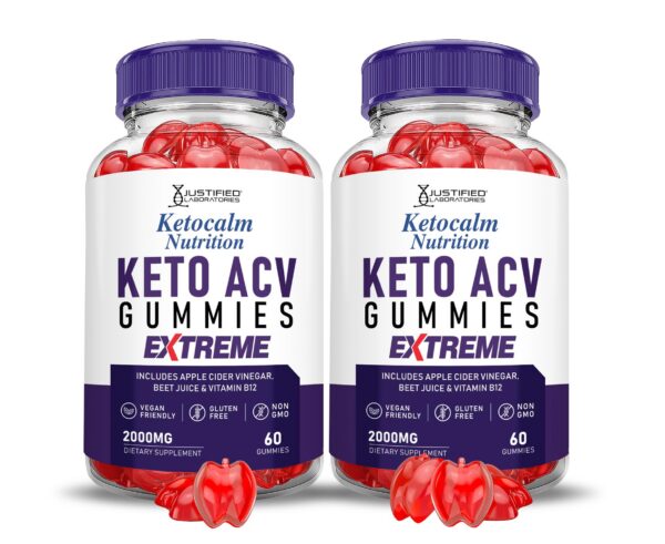 Paquete gomitas ketocalm nutricion keto acv 2000mg veganas