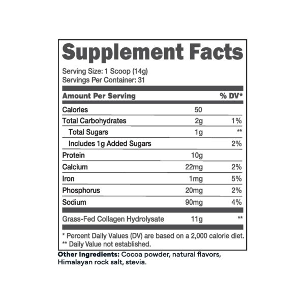 Etiqueta detallada con información de proteína