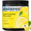 Polvo electrolitos limón Key Nutrients frontal