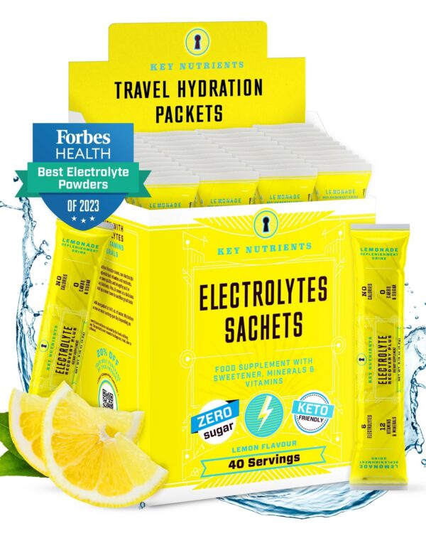 Sobres de electrolitos sabor limonada 40 porciones