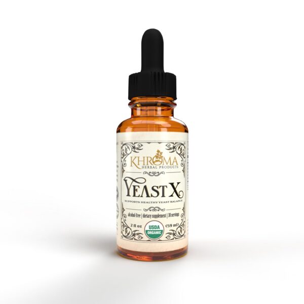 Khroma Herbal Products Yeast X suplemento orgánico vidrio 2 oz
