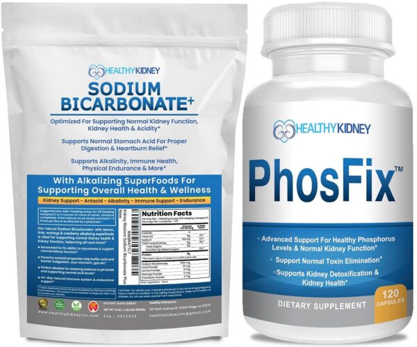 Frontal del paquete Kidney Restore bicarbonato alcalino