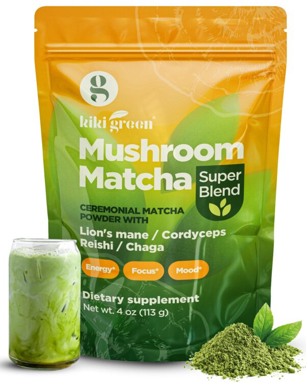 Version 1.0.0 KIKI Green polvo matcha y hongos mezcla para energía y enfoque saludable