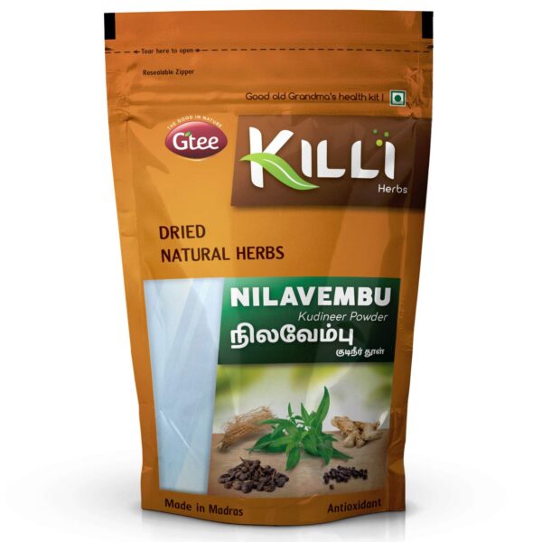 KILLI Polvo Nilavembu en empaque de 100g