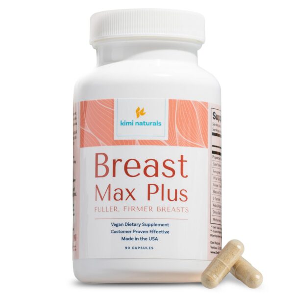 Botella de KIMI Breast Max Plus con etiqueta