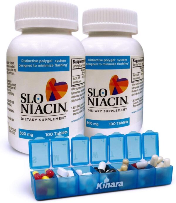 Kinara Slo Niacin frasco
