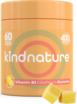 Kind Nature gomitas vitamina b2 sabor limón 60 unidades