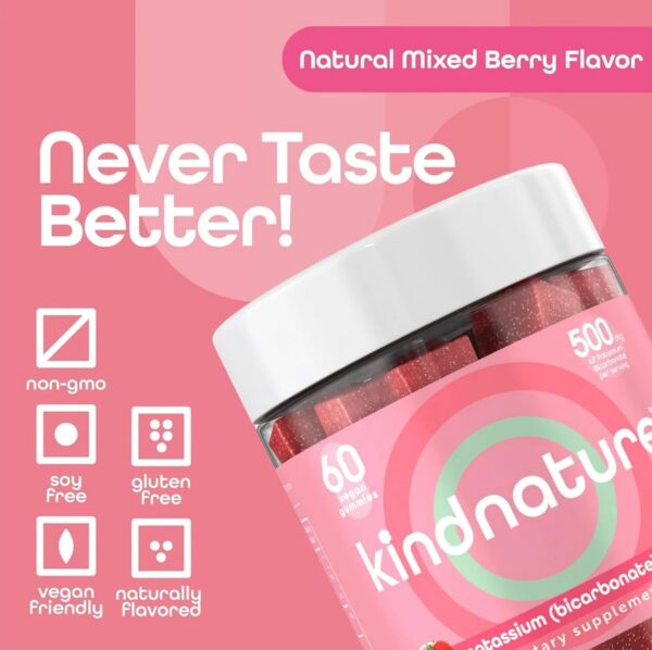 Version 1.0.0 KINDNATURE Potasio Gomitas Ingredientes
