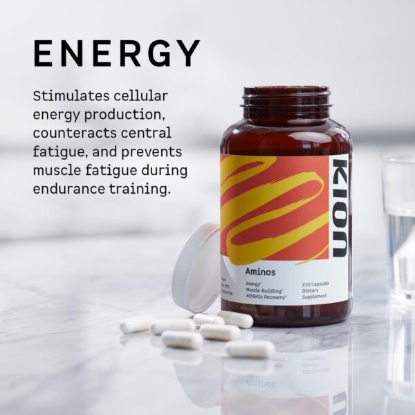 Version 1.0.0 Primer plano de cápsulas Kion Aminos