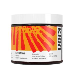 Kion Creatine frente al envase con Creapure