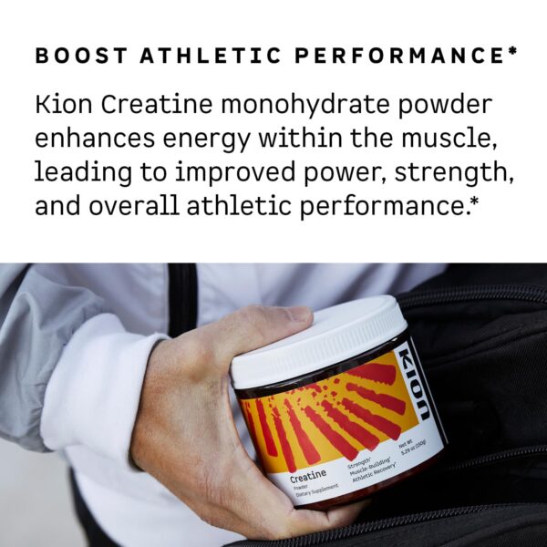 Envase de Kion Creatine en mesa