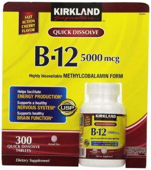 Version 1.0.0 Kirkland B-12 Sublingual 5000 mcg sabor cereza