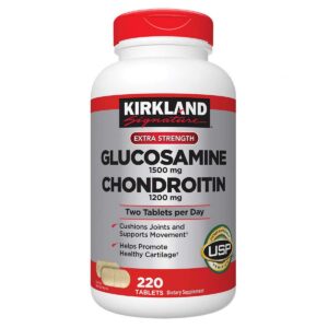 Kirkland Signature glucosamina condroitina envase frontal