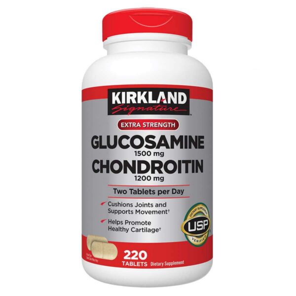 Kirkland Signature glucosamina condroitina envase frontal