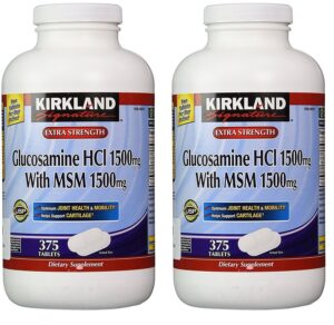 Frente de Kirkland Signature Glucosamina con MSM