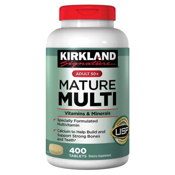 KIRKLAND multivitaminas adultos 50+ paquete de 400 tabletas