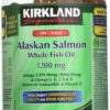 Frasco frontal de Kirkland Aceite de Salmón Salvaje