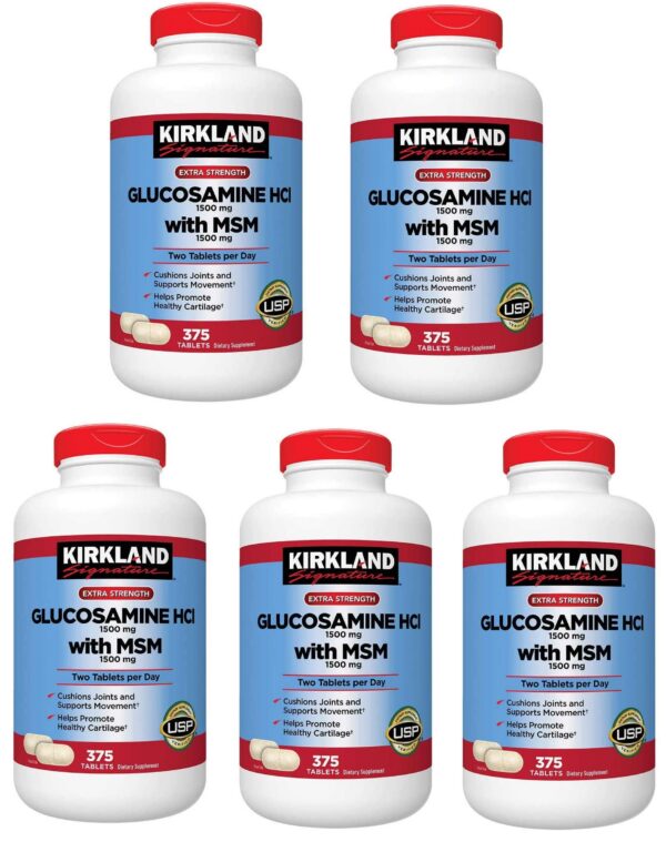 Version 1.0.0 Frente del envase Kirkland Glucosamina con MSM