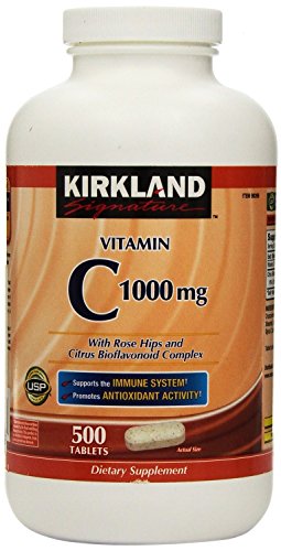 Kirkland Signature Vitamina C 1000 mg 500 tabletas paquete doble