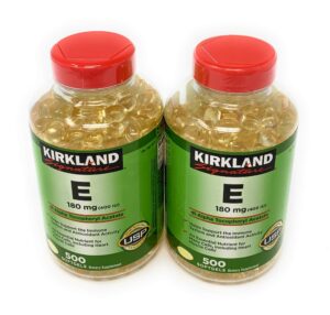 Kirkland Signature vitamina e 400 ui 500 cápsulas paquete doble