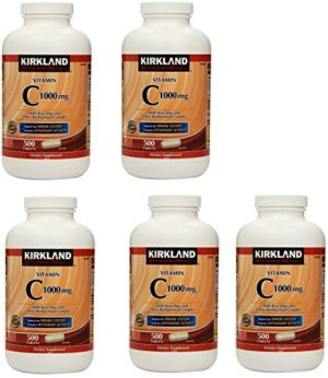 Version 1.0.0 KIRKLAND Vit C 1000 mg Rose Hips Bioflavonoide etiqueta