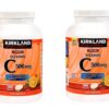 KIRKLAND Vitamina C tableta masticable etiqueta