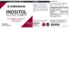 Etiqueta de Kirkman Inositol polvo soluble