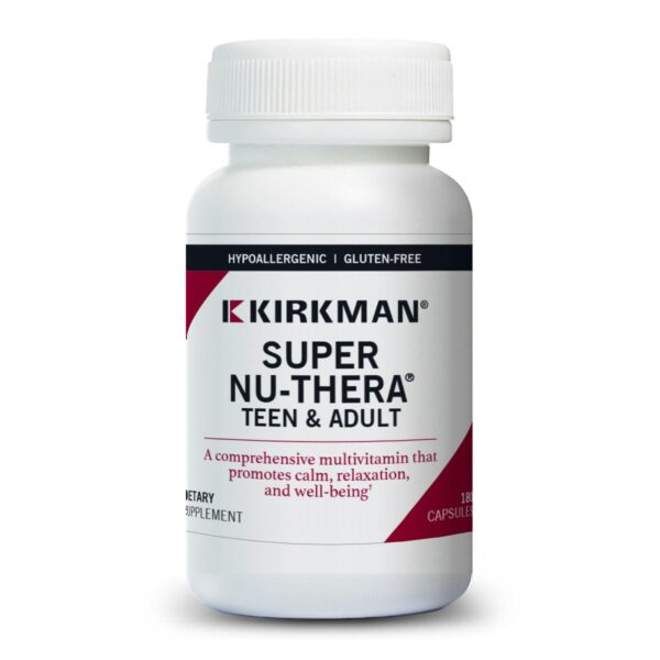 Version 1.0.0 Etiqueta frontal de Kirkman Nu-Thera multivitamínico