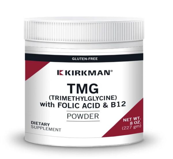 Kirkman polvo TMG ácido fólico B12 suplemento 8oz