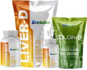 Kit detox iEvolution 7D-Challenge 3 piezas limpieza hepática