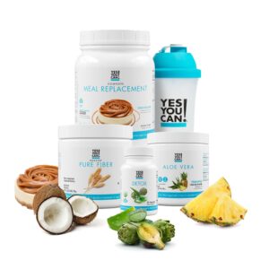 Kit Detox Plus Yes You Can con botellas y polvo para mezcla