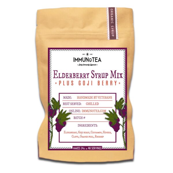 Kit DIY jarabe orgánico de saúco Immunotea 24oz