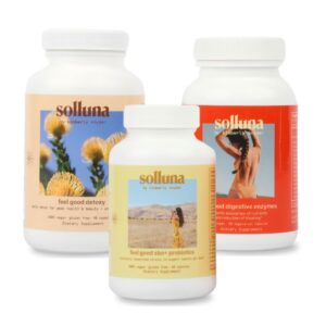 Kit inicial digestivo Solluna por Kimberly Snyder envase