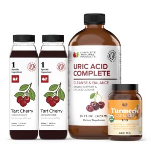 Kit limpieza ácido úrico Complete Natural Products en cápsulas