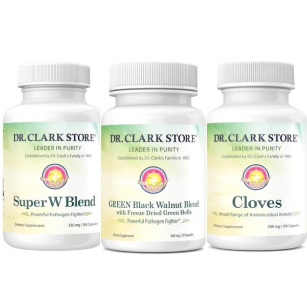 Kit limpieza intestinal Dr Clark Store nogal negro artemisa clavo