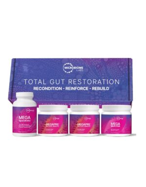 Kit restauración intestinal Microbiome Labs con probióticos y prebióticos
