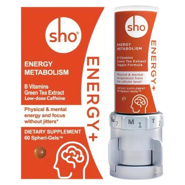 Version 1.0.0 Kit SHO Energy+ para energía y enfoque vegano en caja roja