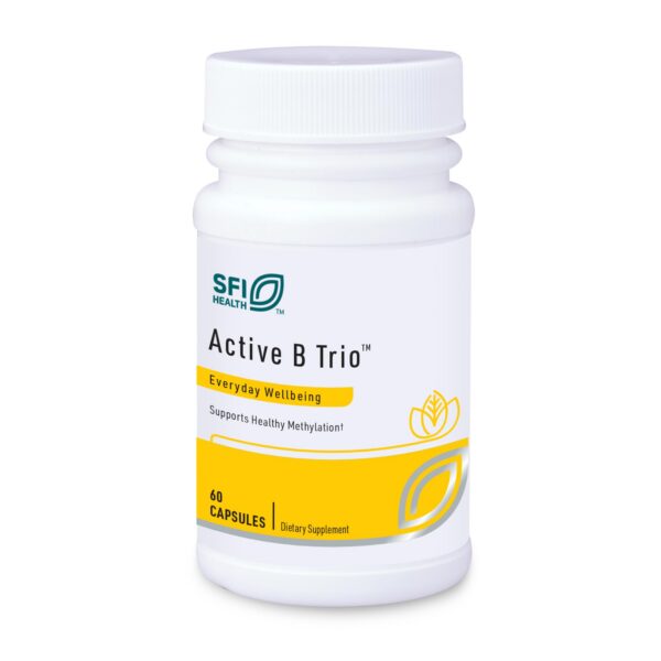 Klaire Labs Active B Trio complejo metilado vitaminas B 60 cápsulas
