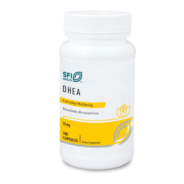 Klaire Labs DHEA 25mg suplemento hipoalergénico