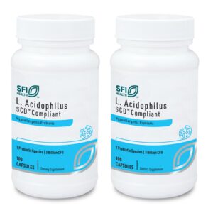 Klaire Labs L Acidophilus probiótico 100 cápsulas envase frontal