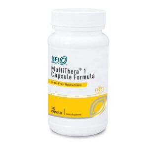 Klaire Labs MultiThera 1 multivitamínico sin hierro en cápsulas
