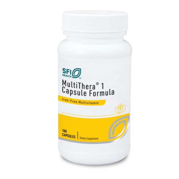 Klaire Labs MultiThera 1 multivitamínico sin hierro en cápsulas