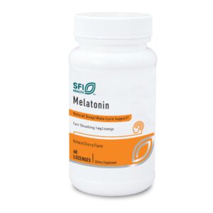 Klaire Labs pastillas melatonina 1 mg sabor cereza paquete 60