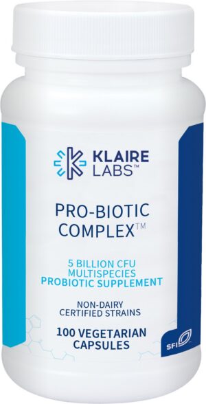 Klaire Labs Pro-Biotic Complex paquete frontal probióticos intestino