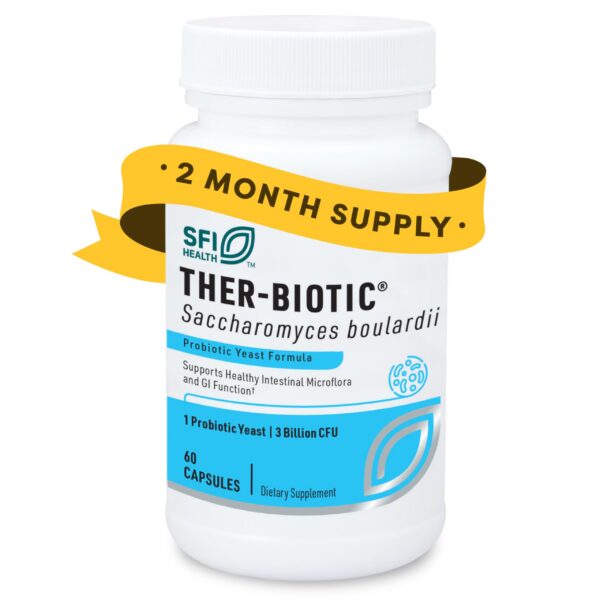 Klaire Labs probióticos Saccharomyces Boulardii botella crema