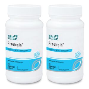 Klaire Labs Prodegin probiótico masticable 60 tabletas salud oral