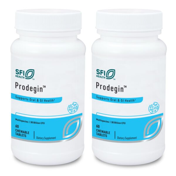 Klaire Labs Prodegin probiótico masticable 60 tabletas salud oral